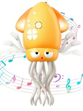 Dancing YELLOW Electric Squid-Child and Pet toy